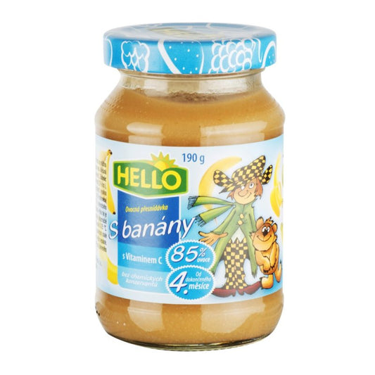 Detská výživa Banán 190g sklo Hello