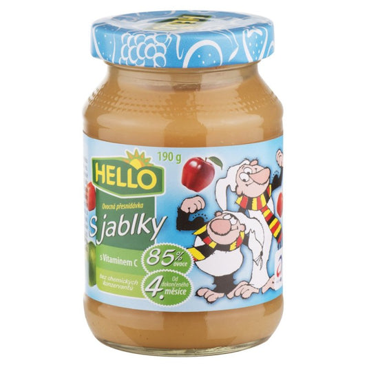 Detská výživa Jablko 190g sklo Hello
