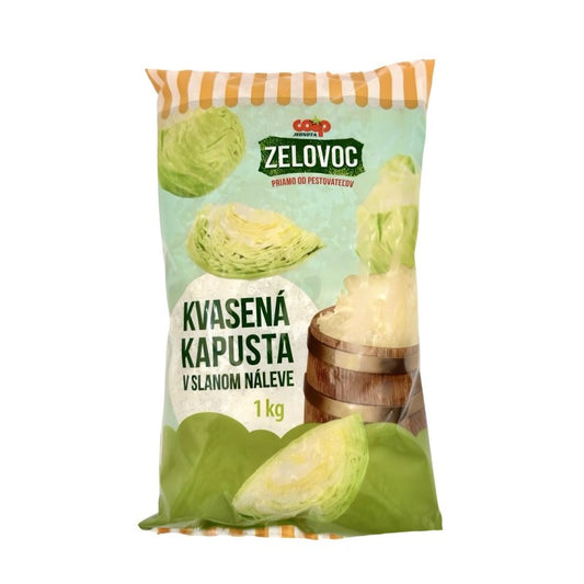 Kvasená kapusta v slanom náleve 1000g Zelovoc