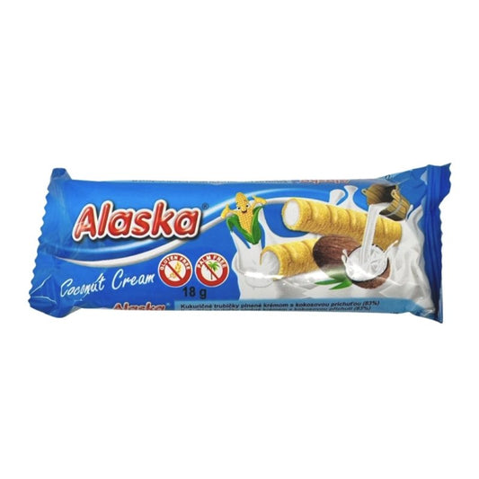 Trubičky kukuričné Alaska Kokos 18g