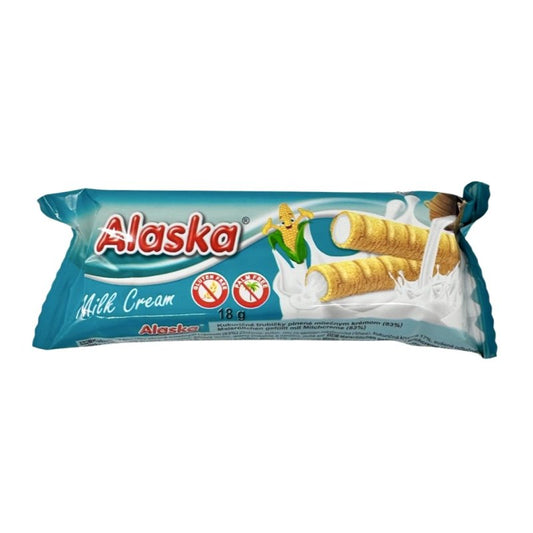 Trubičky kukuričné Alaska Mliečne 18g